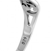 Plain Silver Triskele Triple Spiral Ring, rp679